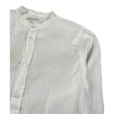 Manuel Ritz Camicia Manica Lunga Tinta Unita Collo Coreano per Bambino CMMR PANNA MANUEL RITZ 