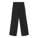 Elisabetta Franchi Palazzo Pants Solid Color With Buttons Black For Girls