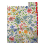 Miranda Solid Color Flower Printed Sleeveless Shirt White for Girls