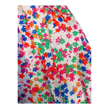 Philosophy Solid Color Dress With Pink Flower Pattern For Girls