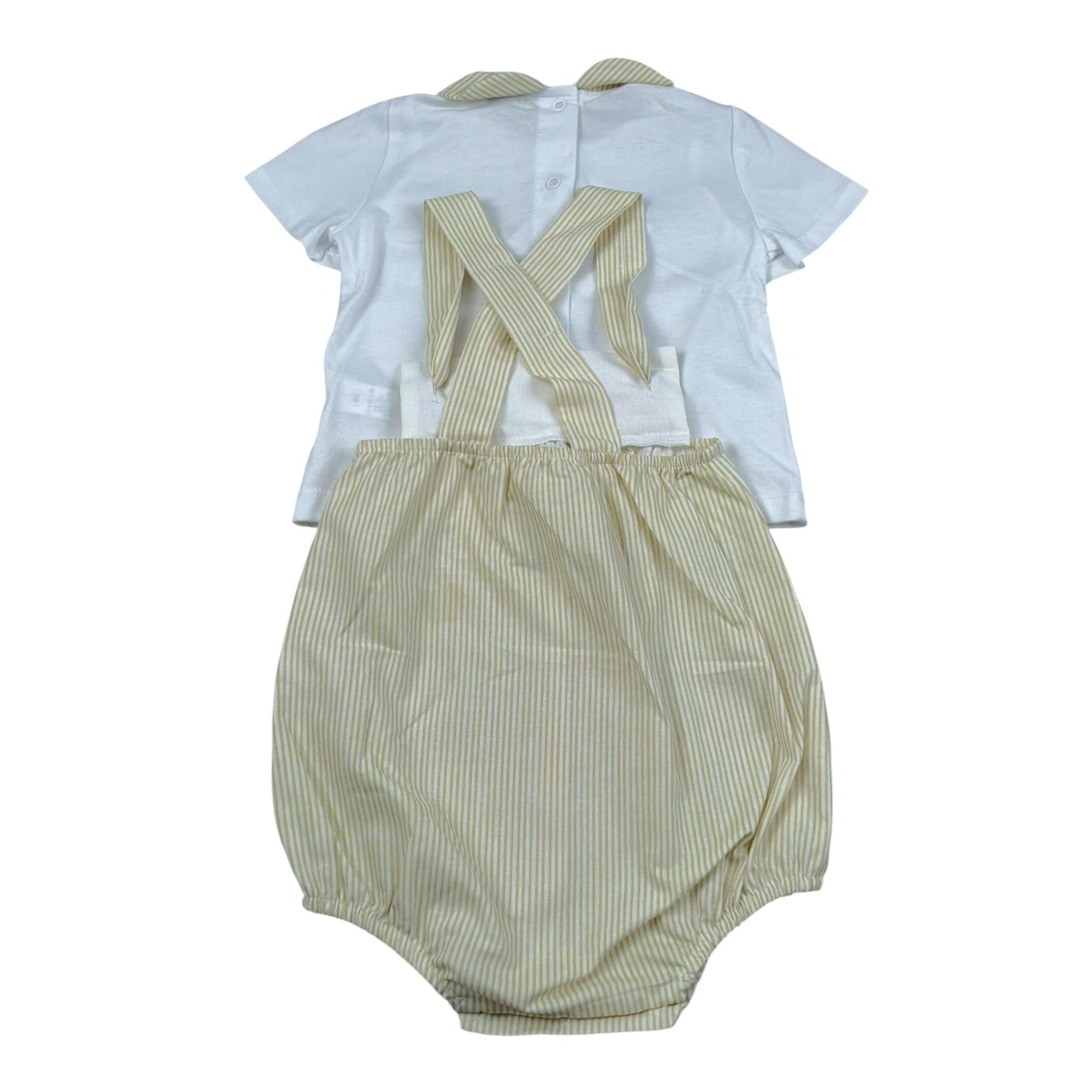 Pangasa Completo 2 Pezzi T-Shirt-Salopette per Neonata 2585170 BIANCO PANGASA 