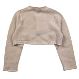The Owl Solid Color Button Up Pink Shrug For Girls