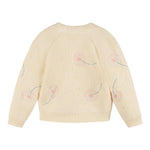 STELLA McCARTNEY cardigan tinta unita cn ricami Panna per Neonata TV9A80 PANNA STELLA McCARTNEY 