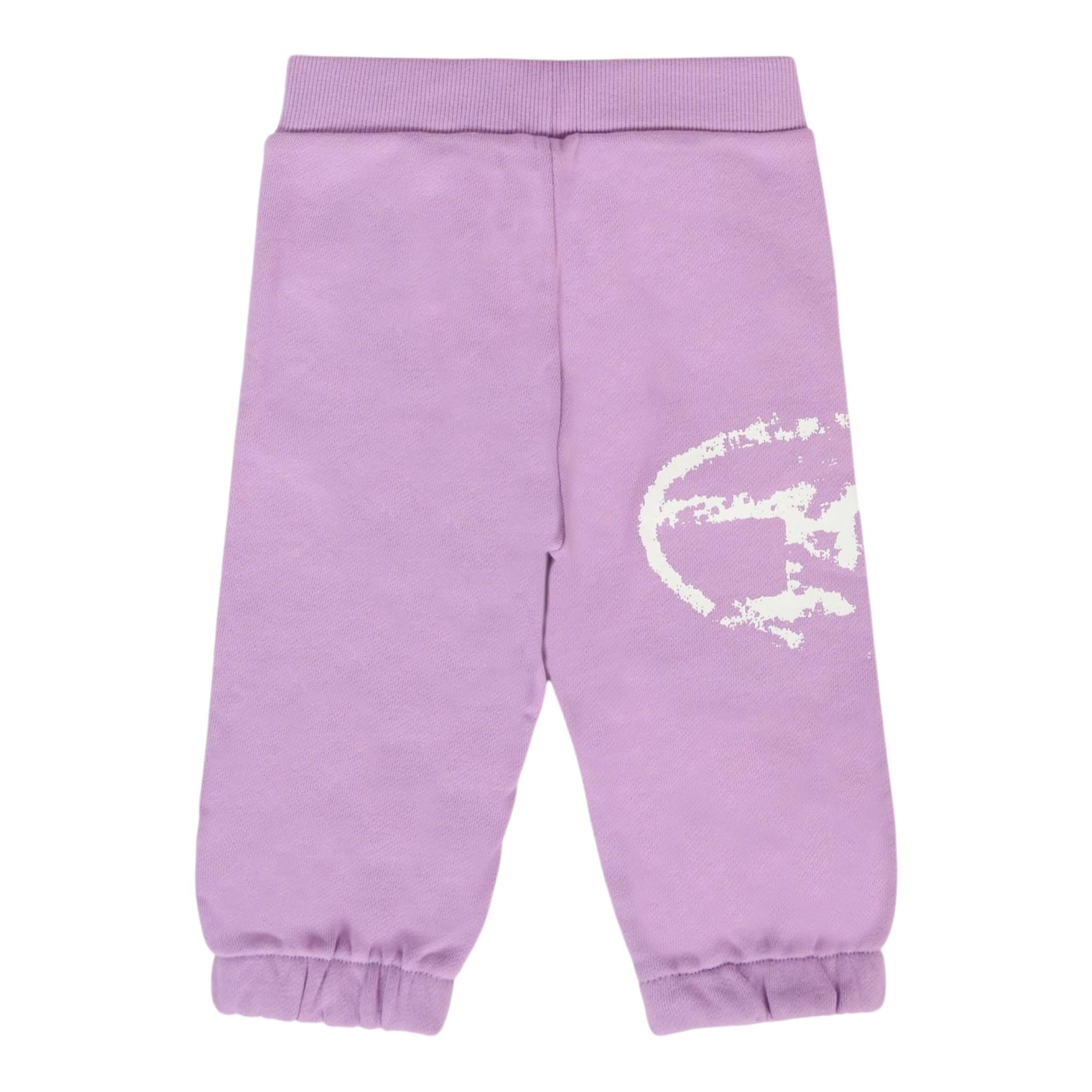 Diesel Pantalone Tuta Tinta Unita con Logo per Bambina K00627J LILLA DIESEL 