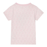 Guess T-Shirt Girocollo Tinta Unita con Stampa per Bambina K5RI15K6YW ROSA GUESS 