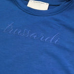 t.shirt girocollo tinta unita con stampa TGP26004TS BLU TRUSSARDI 