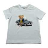 Per Te T-Shirt Girocollo Tinta Unita con Stampa per Neonato 34176 BIANCO PER TE 