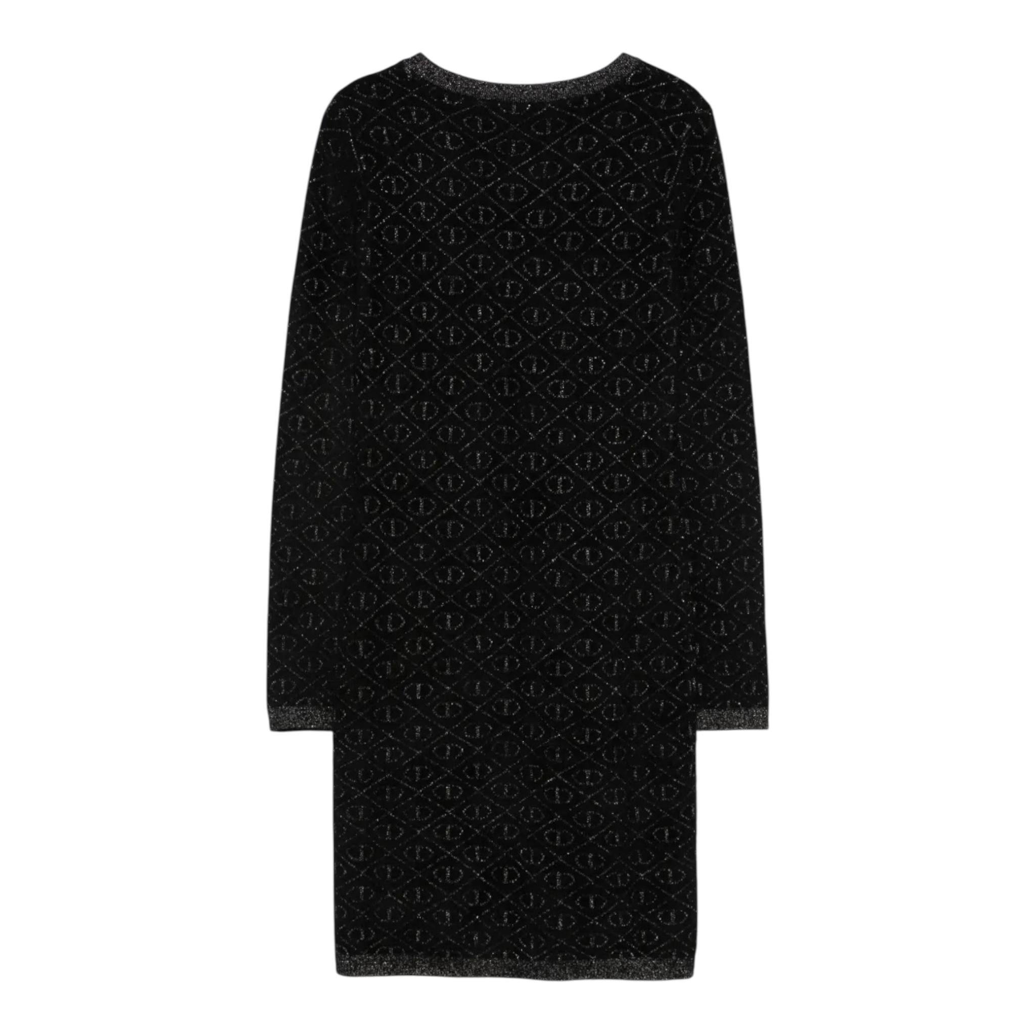 TWINSET abito tinta unita girocollo logato Nero per Bambina 242GJ3061X NERO TWINSET 