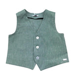 Le Bebe' Gilet Tinta Unita per Neonato LBB5336 VERDE LE BEBE' 