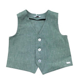 Le Bebe' Gilet Tinta Unita per Neonato LBB5336 VERDE LE BEBE' 