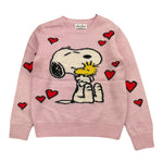 SAINT BARTH maglia girocollo tinta unita con stampa Rosa per Bambina PEANUTSS ROSA SAINT BARTH 