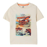 Timberland T-Shirt Girocollo Tinta Unita con Stampa per Bambino T60511 BEIGE TIMBERLAND 