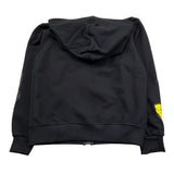 Disclaimer Felpa con Zip E Cappuccio Tinta Unita con Stampe per Bambino 25EDK58435 NERO DISCLAIMER 