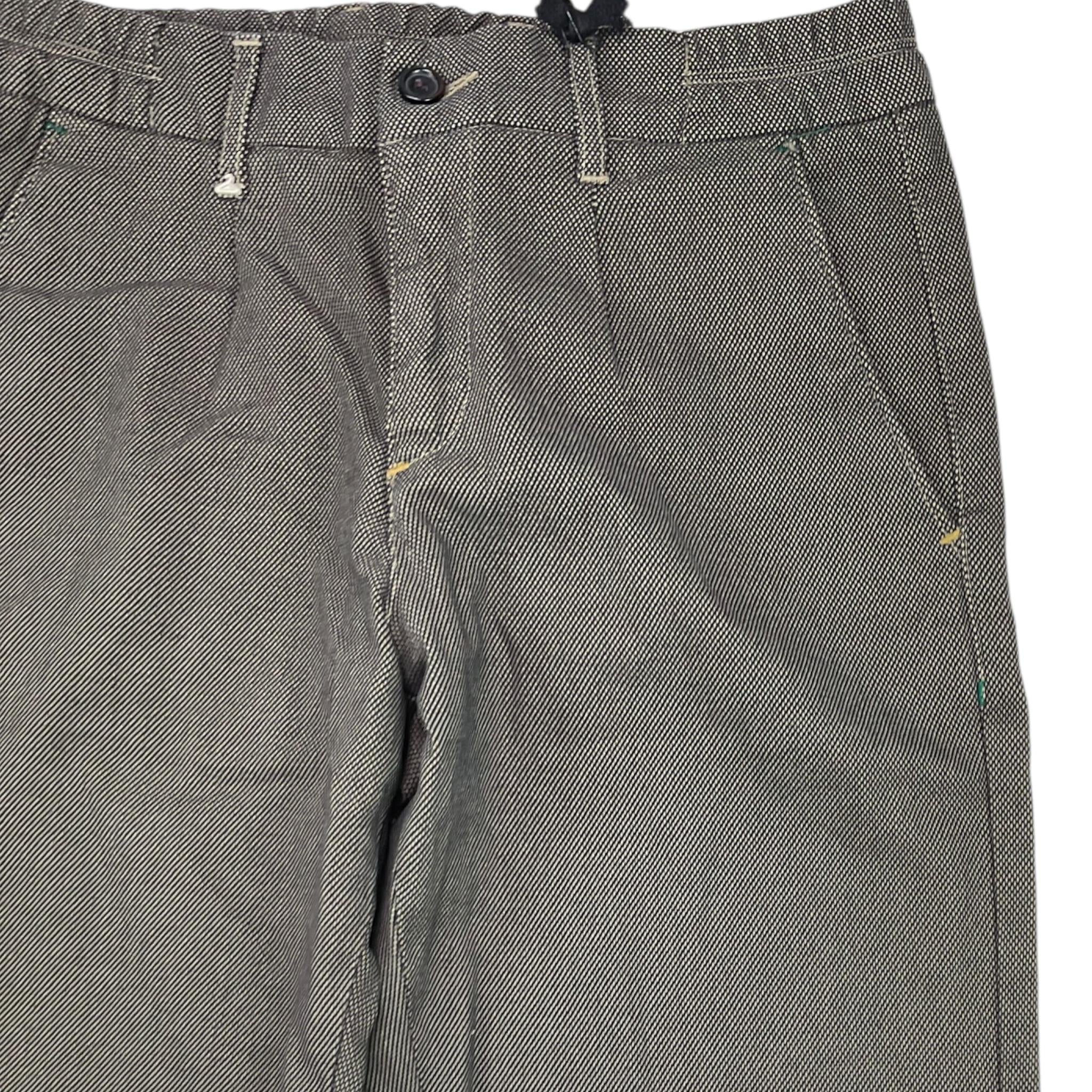 BERNA pantalone tinta unita con microfantasia Nero per Bambino 22566 NERO BERNA 