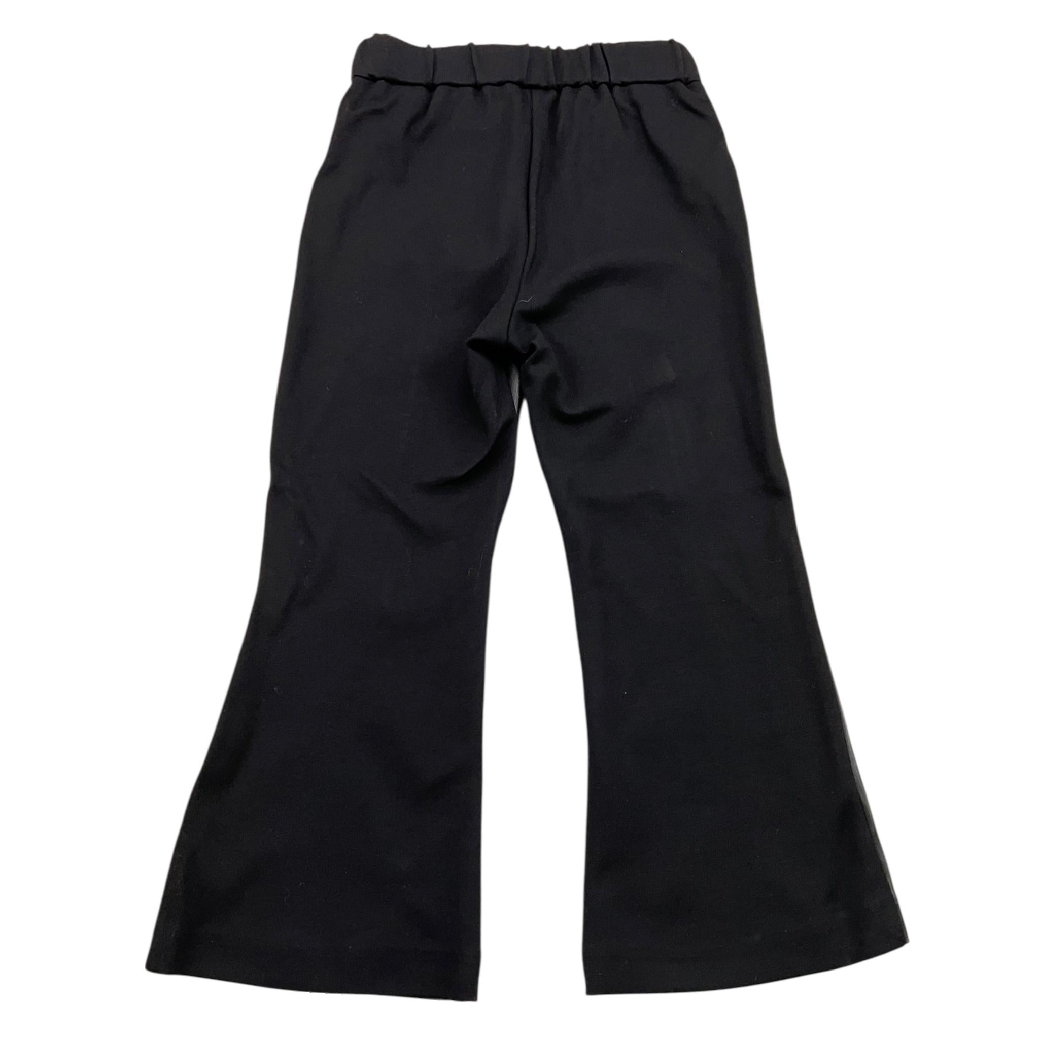 LIU JO pantalone tinta unita modello zampa in ecopelle Nero per Bambina KF4009 NERO LIU JO 
