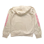 KAPPA felpa tinta unita con zip e cappuccio Panna per Bambina 381Z8JW PANNA KAPPA 
