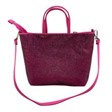 SAINT BARTH borsa brillantinata tinta unita con logo Fuxia per Bambina STRASS FUXIA SAINT BARTH 