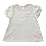 U+È T-Shirt Tinta Unita con Colletto per Neonata UE1773N BIANCO U+è 