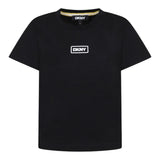 Dkny T-Shirt Girocollo Tinta Unita con Stampa per Bambino D62300 NERO DKNY 