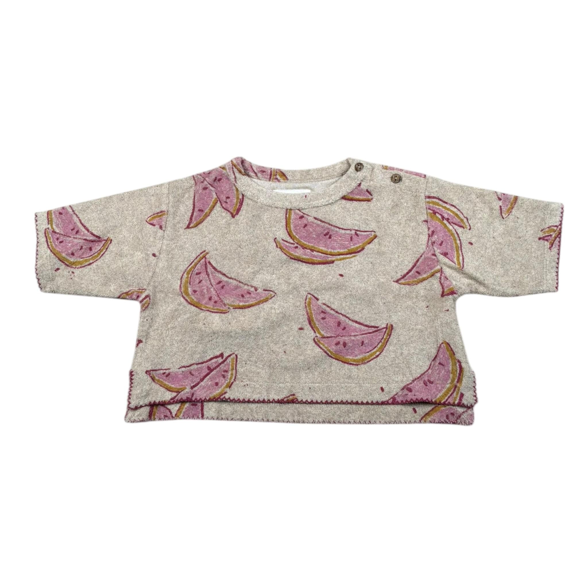 Play Up T-Shirt Modello Crop Tinta Unita per Neonata PA022AQ11351 BEIGE PLAY UP 