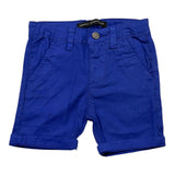 Daniele Alessandrini Bermuda Solid Color With Adjustable Waistband Blue For Newborn