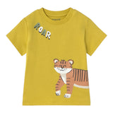 Mayoral Completo 3 Pezzi 2 T-Shirt-Bermuda per Neonato 1652 GIALLO MAYORAL 