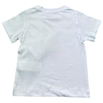Monnalisa T-Shirt Girocollo Tinta Unita con Stampa per Bambino 28E602 BIANCO MONNALISA 