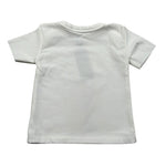 Bamboom+Babies T-Shirt Girocollo Tinta Unita con Logo per Neonato 111B BIANCO BAMBOOM+BABIES 
