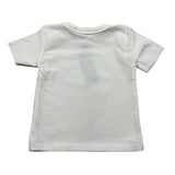 Bamboom+Babies T-Shirt Girocollo Tinta Unita con Logo per Neonato 111B BIANCO BAMBOOM+BABIES 