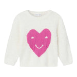 NAME IT maglia girocollo tinta unita con stampa Bianco per Bambina 13233138 BIANCO NAME IT 