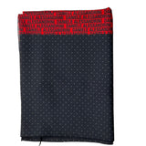 Daniele Alessandrini Two-Tone Printed Blue/Red Scarf For Children