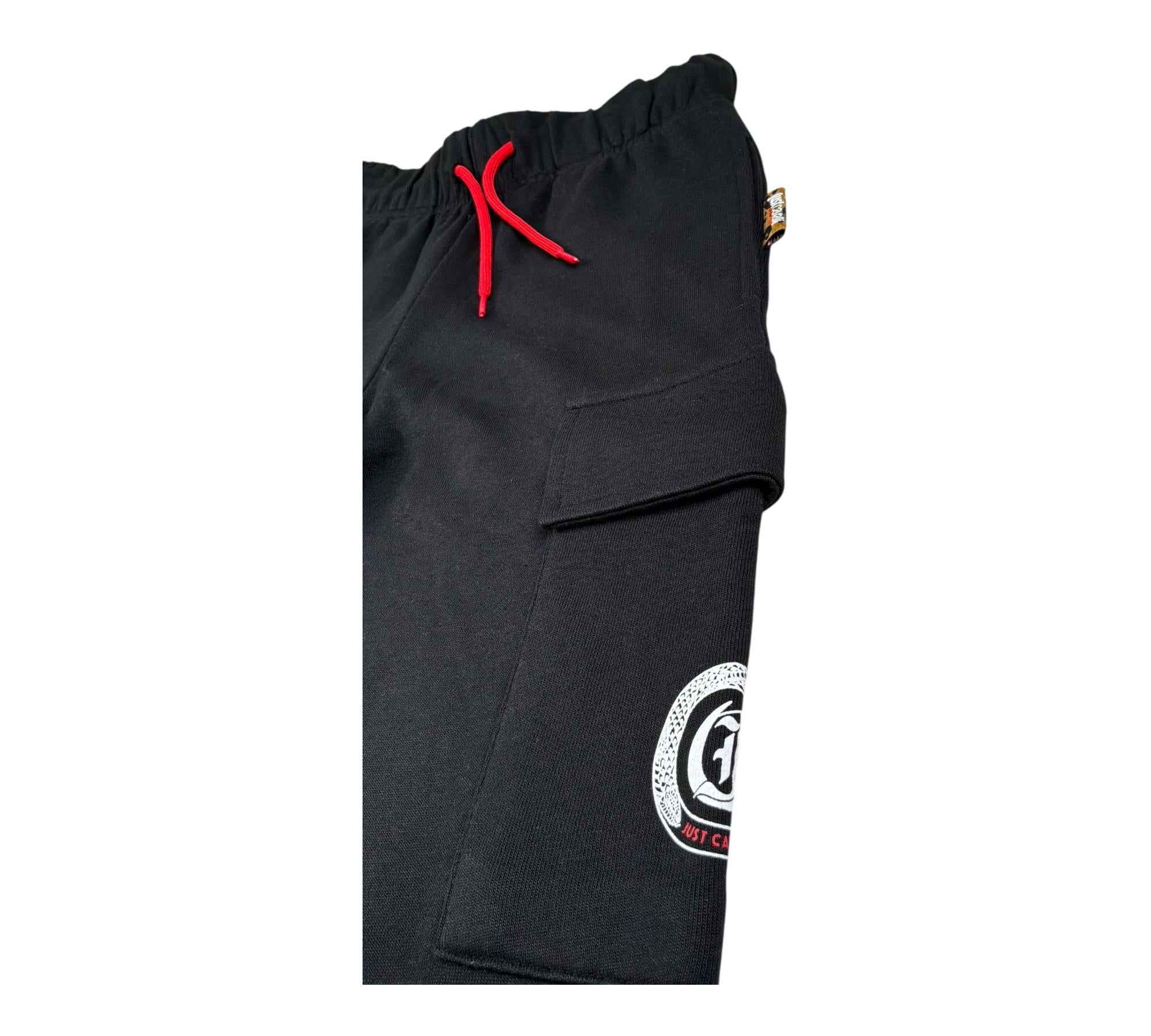 Just Cavalli Pantalone Tuta Tinta Unita con Stampa per Bambino JBP26037PA NERO JUST CAVALLI 