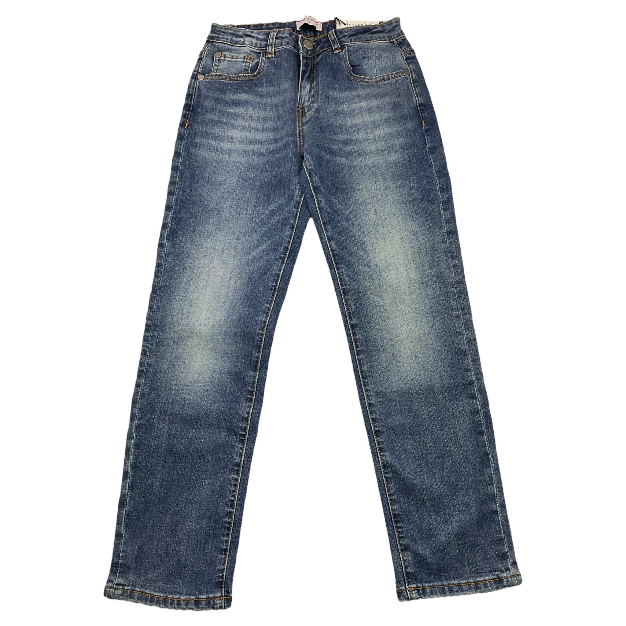 CESARE PACIOTTI jeans tinta unita con girovita regolabile Blu per Bambino PTP5366J BLU CESARE PACIOTTI 