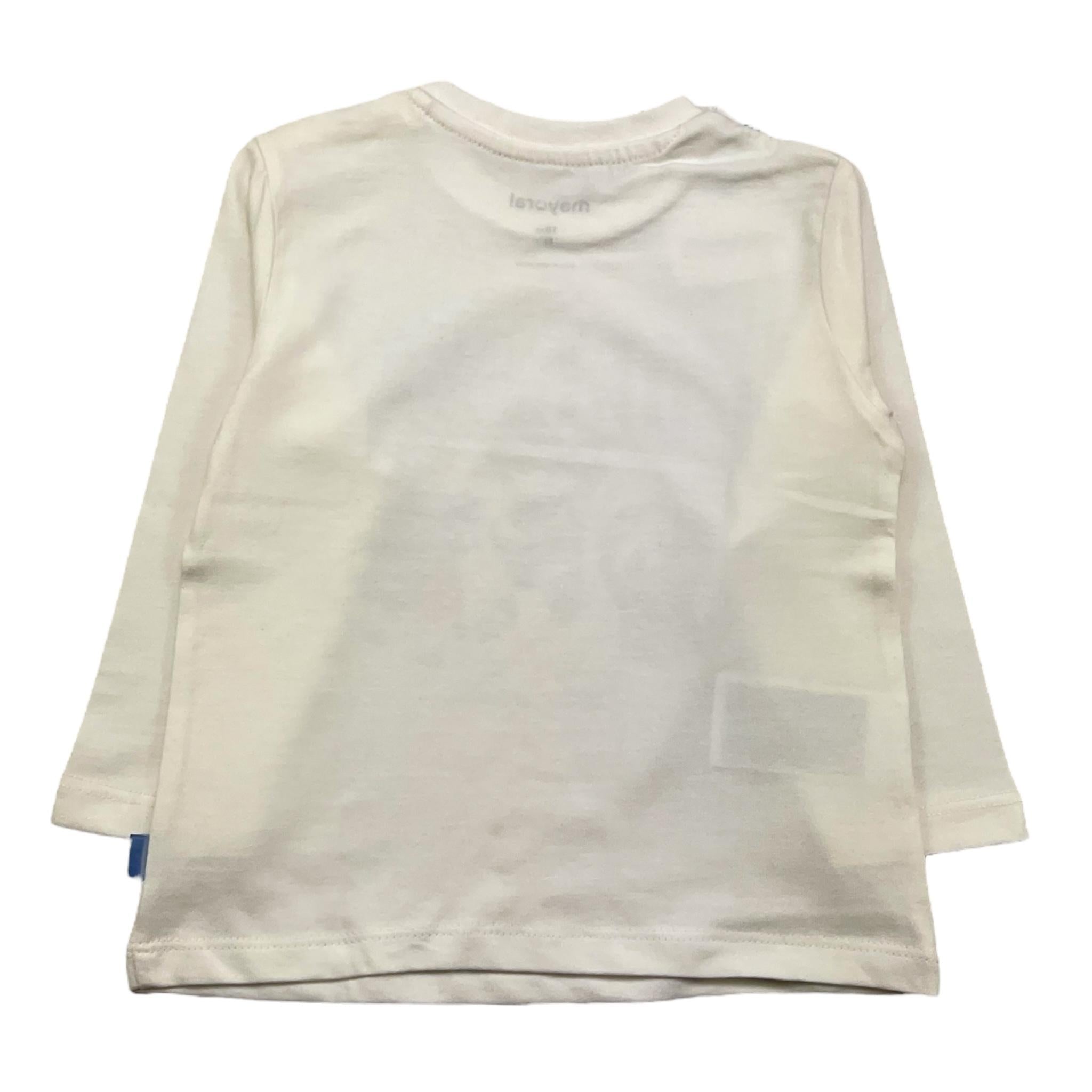 MAYORAL shirt girocollo tinta unita con stampa in contrasto Bianco per Neonato 2032 BIANCO MAYORAL 