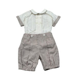 Pure Firenze Completo 2 Pezzi Camicia-Bermuda Beige per Neonato PC03308 BEIGE PURE FIRENZE 