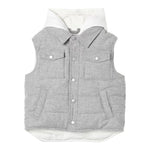 ELEVENTY smanicato tinta unita con cappuccio in contrasto Grigio per Bambino EV2P92 GRIGIO ELEVENTY 