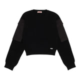 LIU JO maglia girocollo tinta unita con tasche alle maniche Nero per Bambina GF4215XX NERO LIU JO 