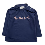 TRUSSARDI leggins modello a zampa tinta unita Blu per Neonata TIA25007LE BLU TRUSSARDI 