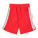 Neil Barrett Solid Color Tracksuit Bermuda Shorts With Elastic Waist Red For Boys