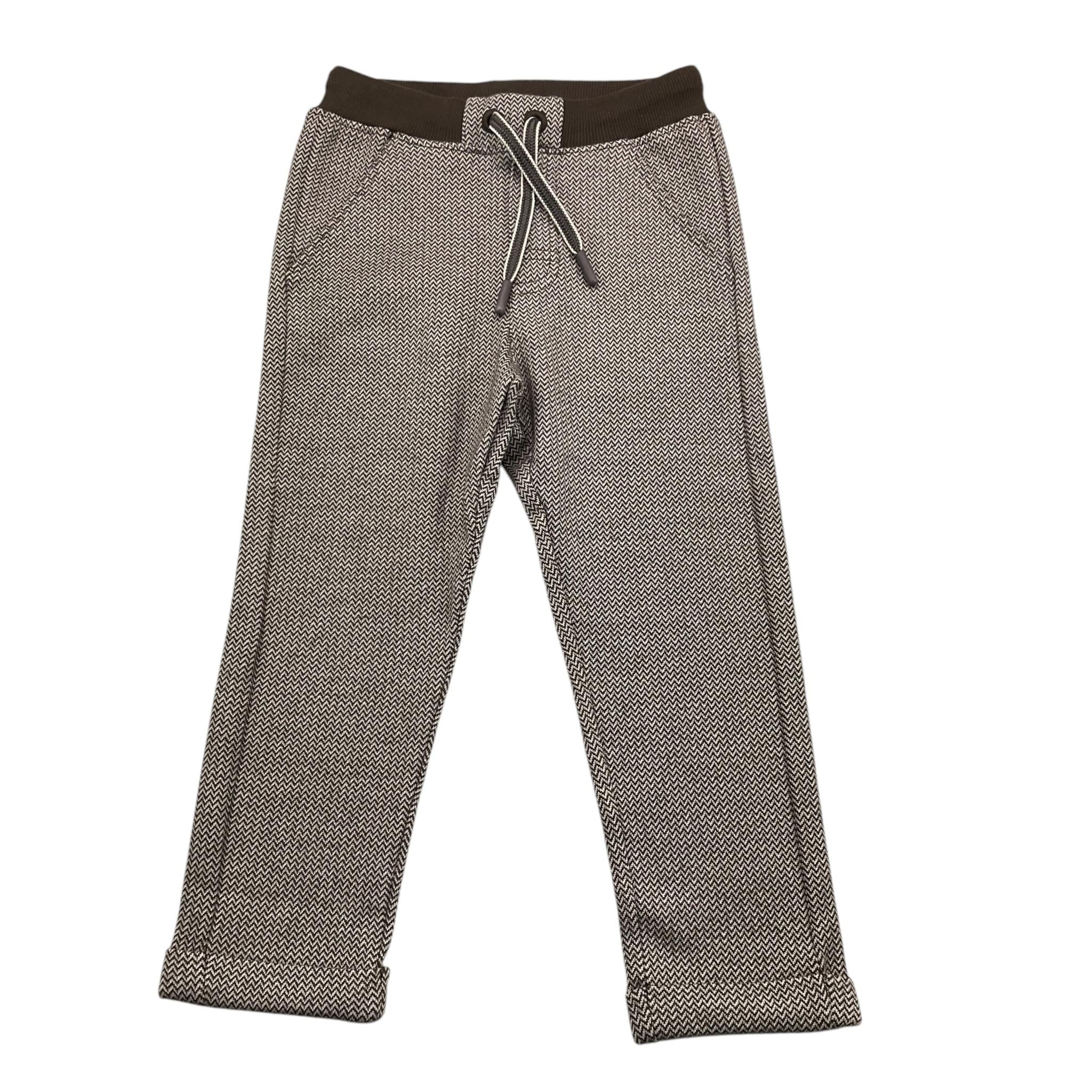 BOBOLI pantalone tinta unita con microfantasia Bianco per Bambino 339094 BIANCO BOBOLI 