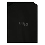 LIU JO felpa chiusa girocollo tinta unita con stampa  Nero per Bambina GF4067 NERO LIU JO 