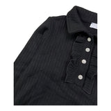 FUN & FUN maglia tinta unita con colletto Nero per Bambina FCJSW15805 NERO FUN & FUN 