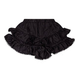 Twinset Short Solid Color With Elastic Waist Black For Girls