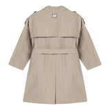 Dou Dou Trench Tinta Unita Doppiopetto per Bambina DW2P40 BEIGE DOU DOU 