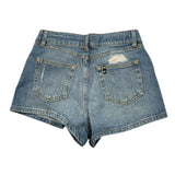 Liu Jo Short In Denim Tinta Unita con Girovita Regolabile per Bambina GA5098 BLU LIU JO 