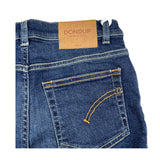 Dondup Blue Solid Denim Bermuda Shorts For Boys
