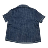 Daniele Alessandrini Camicia Mezza Manica In Denim per Neonato 1296CD00200 BLU DANIELE ALESSANDRINI 