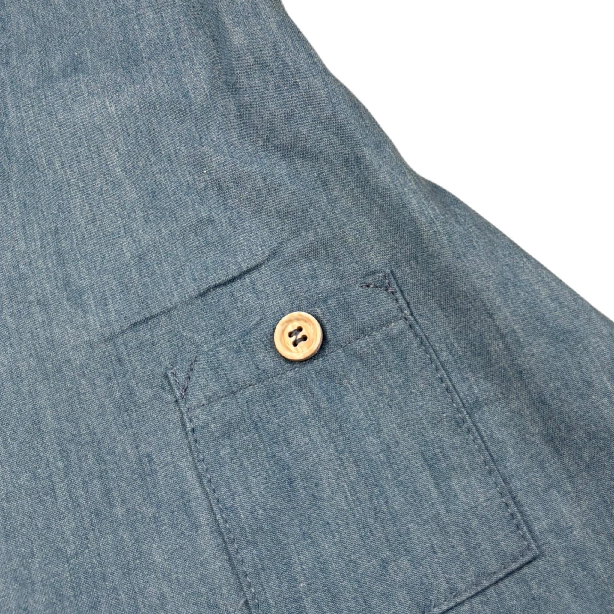 Petit Indi Salpette Tinta Unita In Denim per Neonata SS25B2637 BLU PETIT INDI 