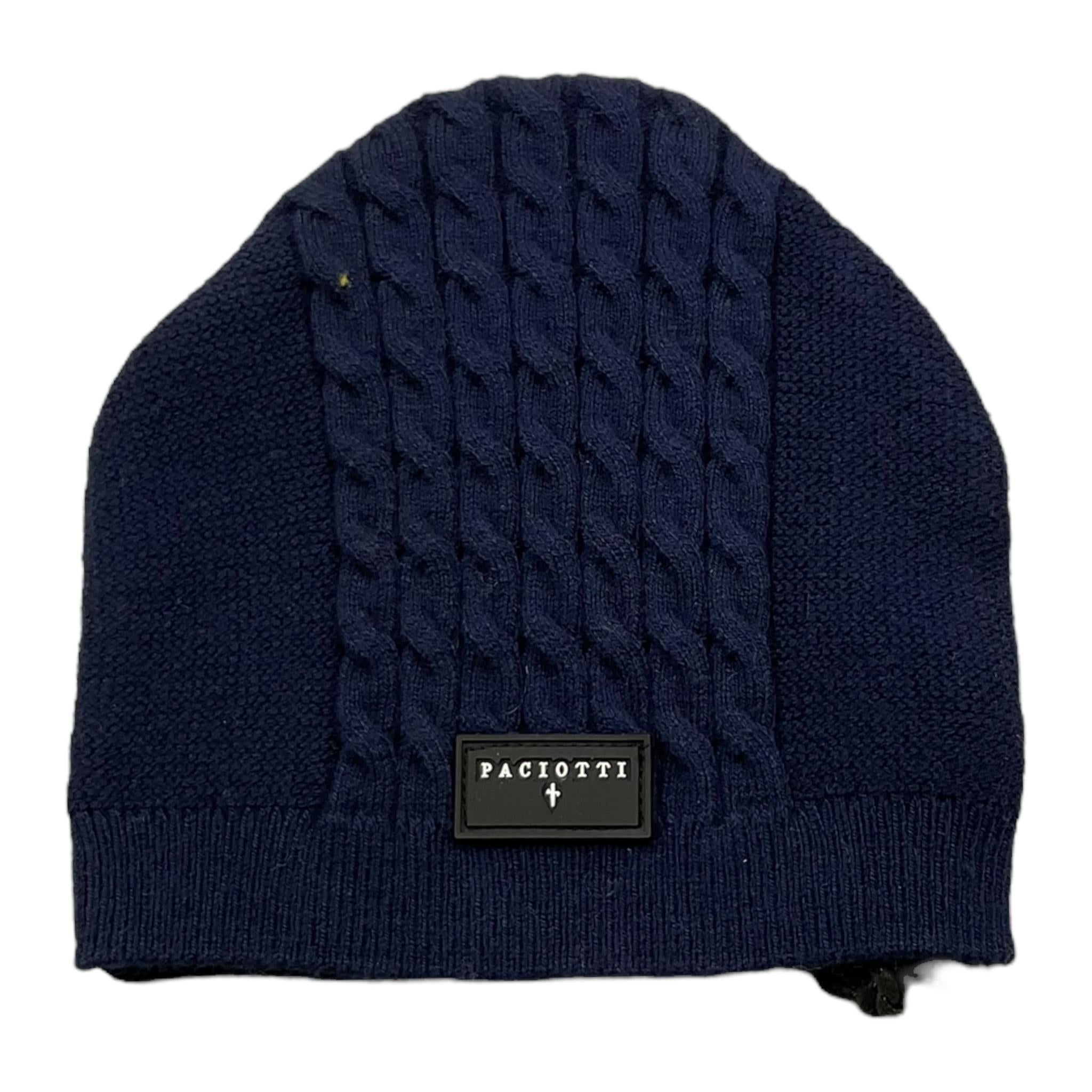CESARE PACIOTTI cappello tinta unita con logo Blu per Neonato CAP5352BX BLU CESARE PACIOTTI 