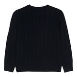 IL GUFO maglia tinta unita con trecce Blu per Neonato A24MA332EM220 BLU IL GUFO 